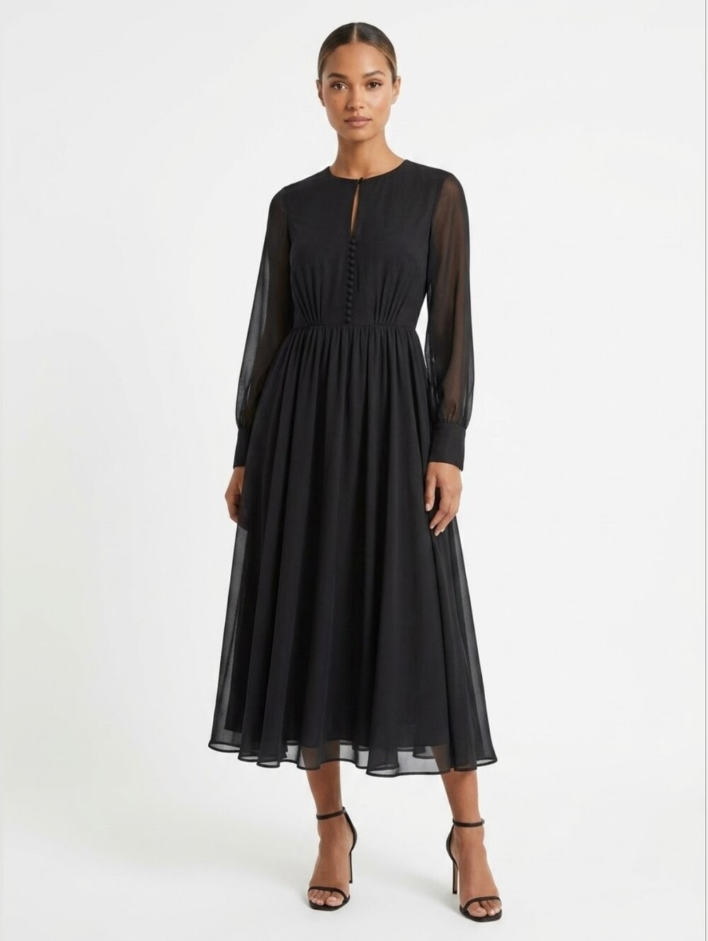 NWT JJ's House A-line Scoop Tea-Lenght Dress Size 2